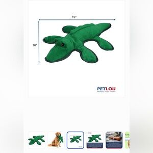 Petlou Bite Me Alligator Dog Toy Green 19 inch